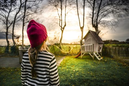 Girl in Garden