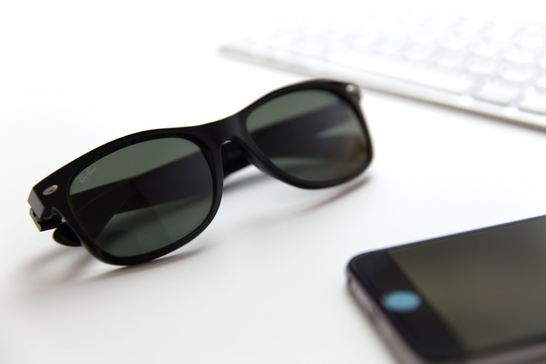 Free stock image of Sunglasses on Office Desk