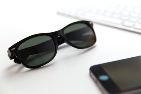 Sunglasses on Office Desk