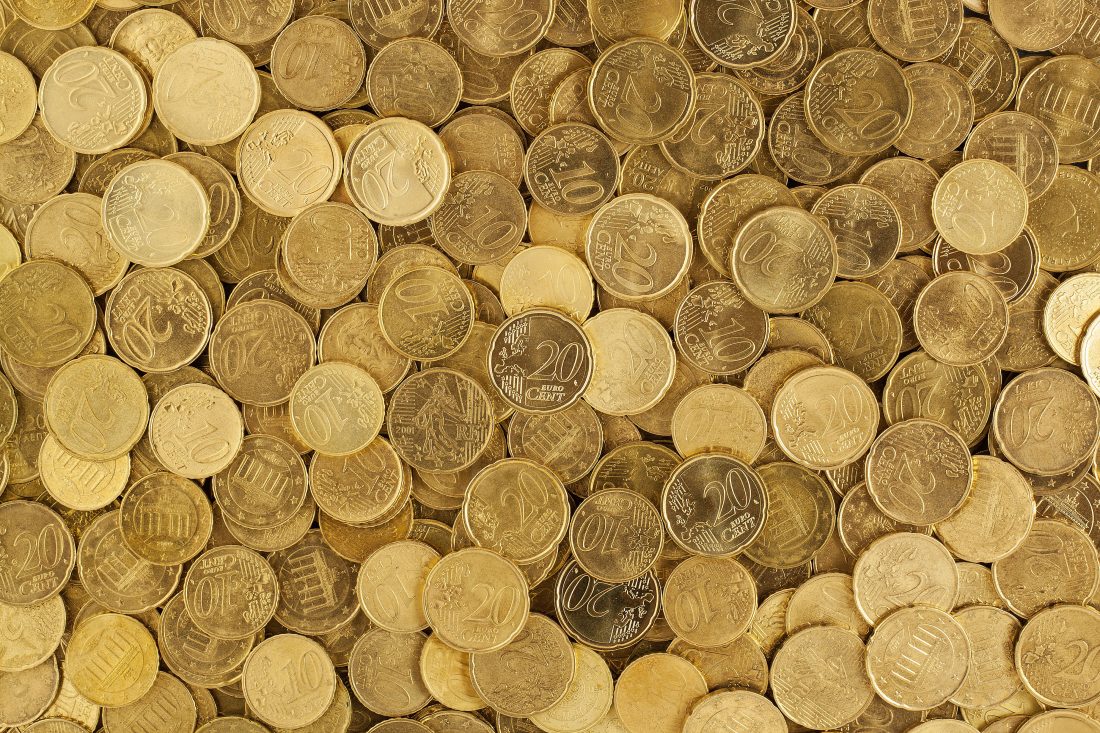 Free stock image of Gold Coins Money