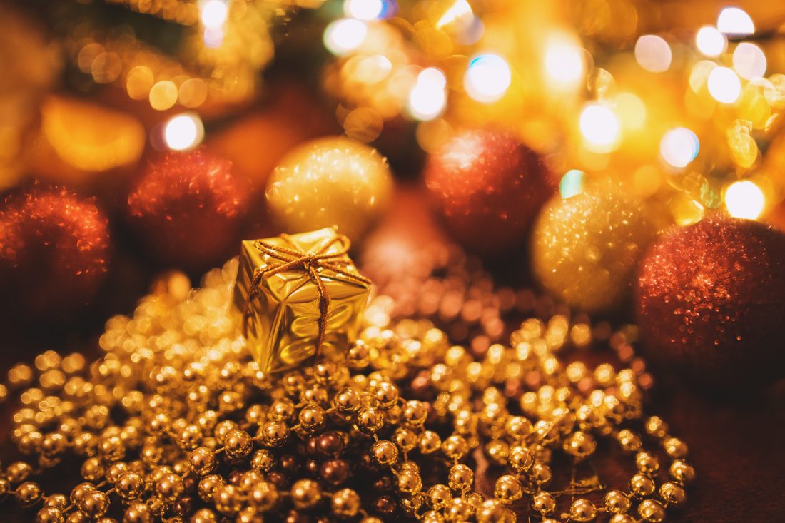 Free stock image of Golden Christmas