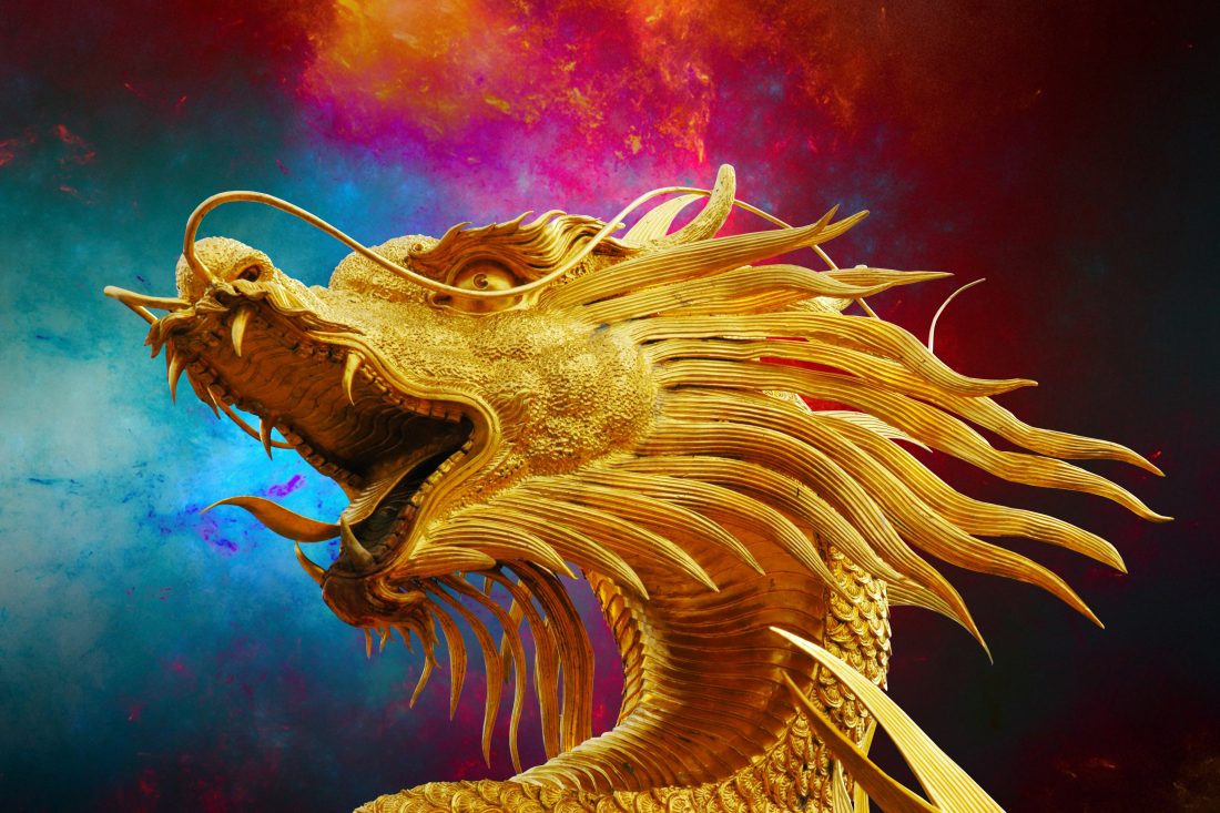 Golden Dragon Royalty-Free Stock Photo