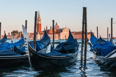 Gondolas in Venice, Italy