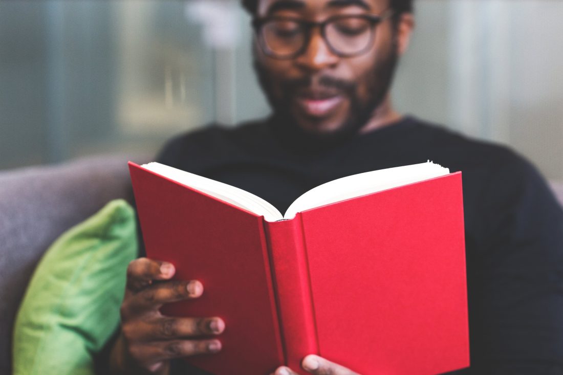 Free stock image of Man Reading Book