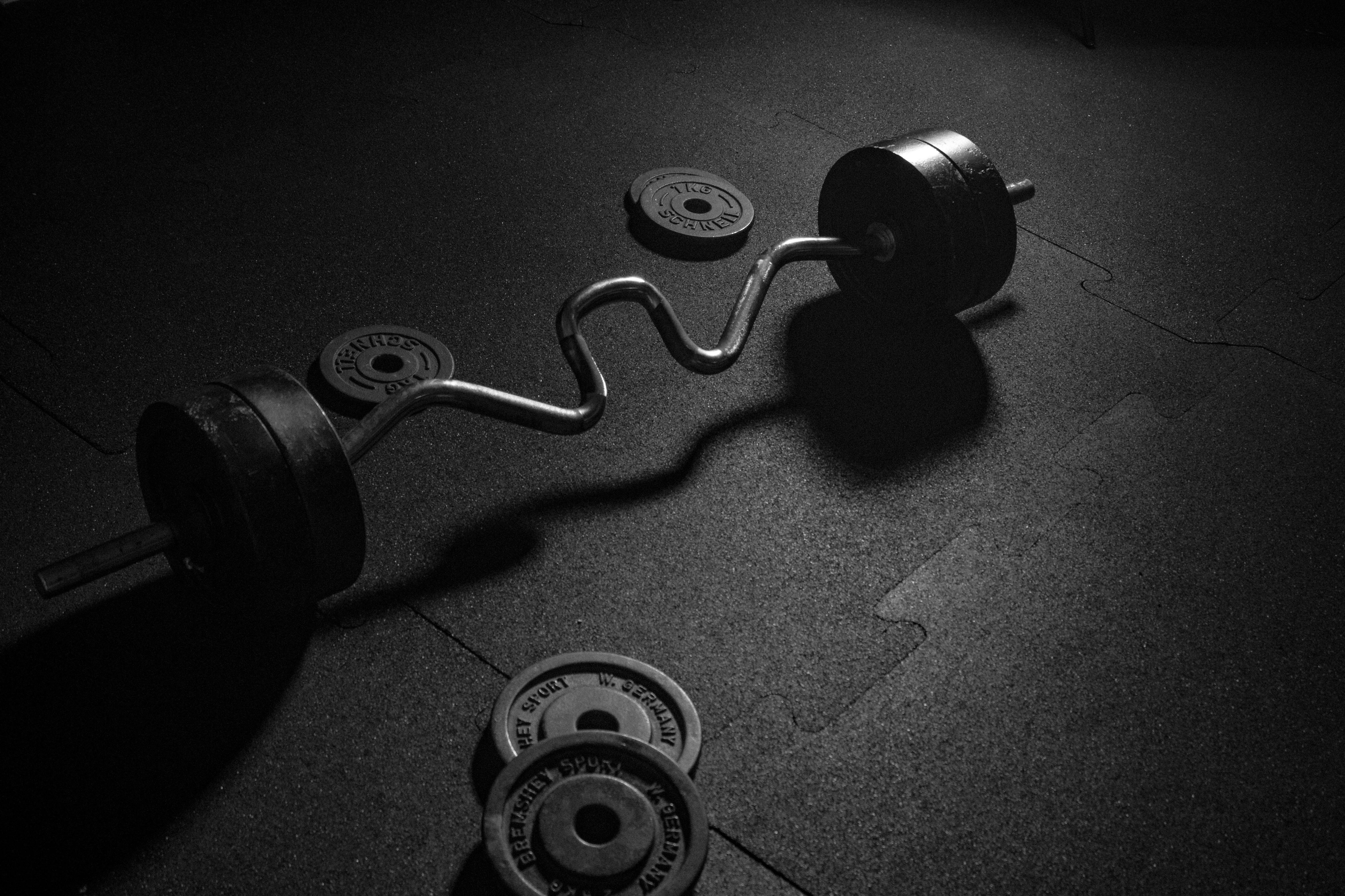 gym weights photography