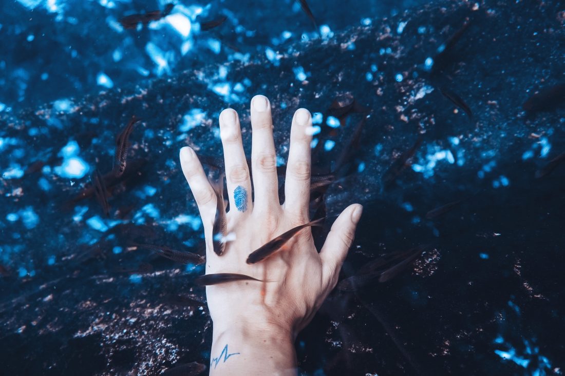 Free stock image of Hand in Water