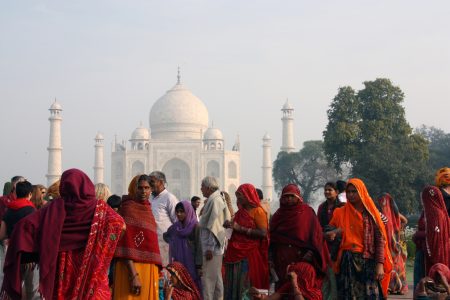 Indians by Taj Mahal