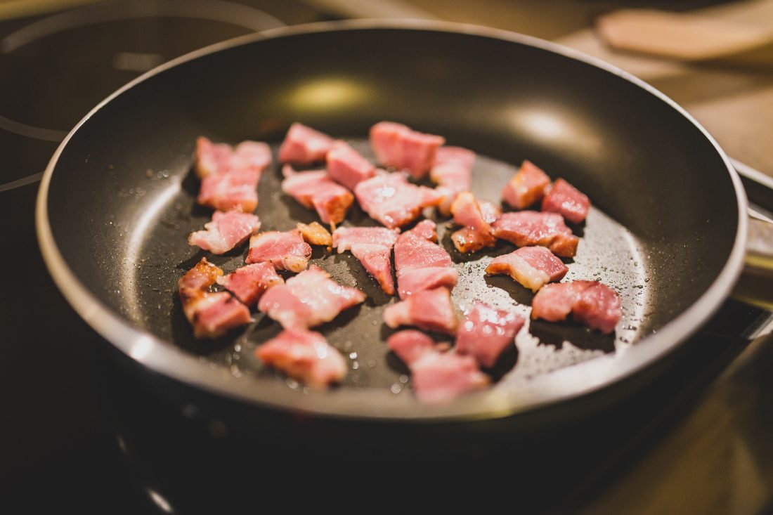 Free stock image of Bacon in Drying Pan