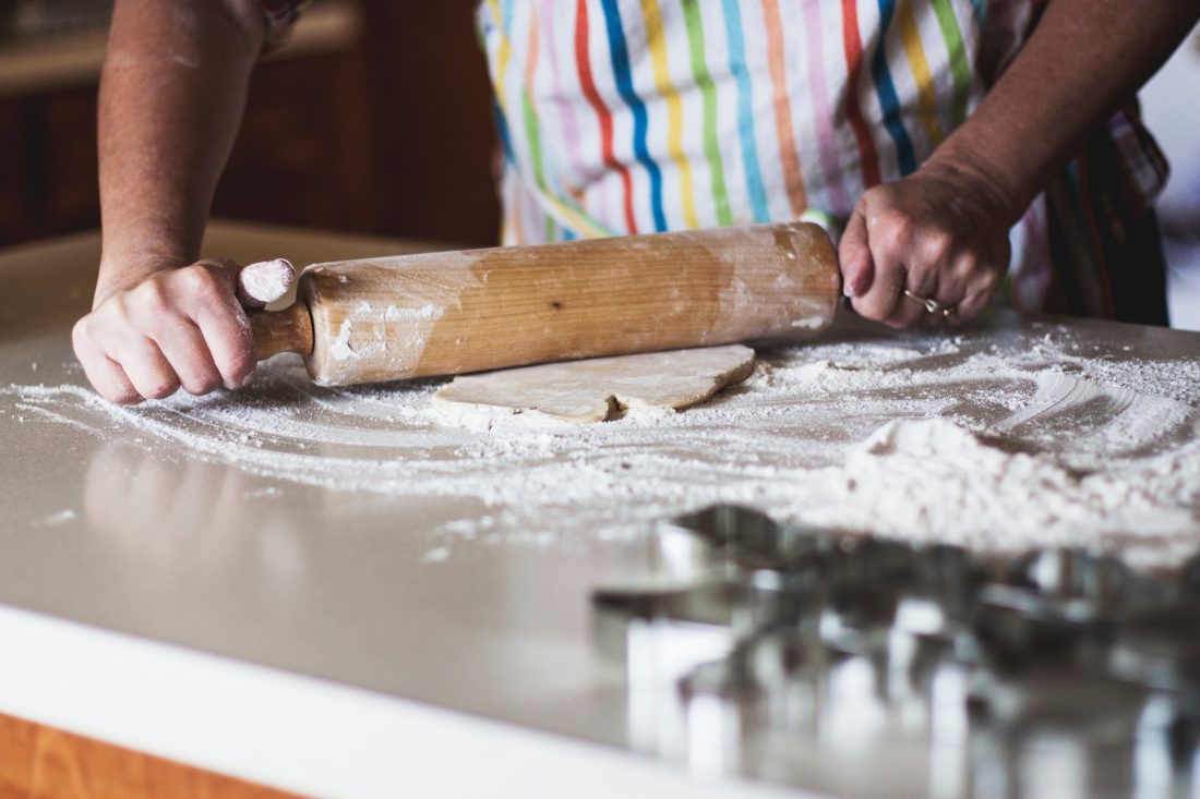 Free stock image of Baking With Rolling Pin