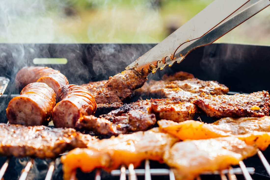 Free stock image of Meat on BBQ