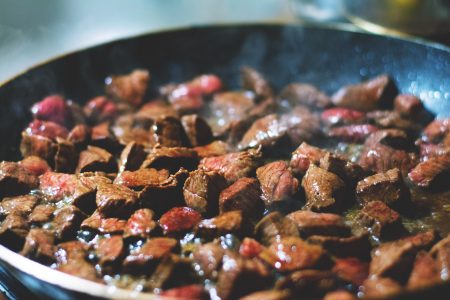 Beef in Frying Pan