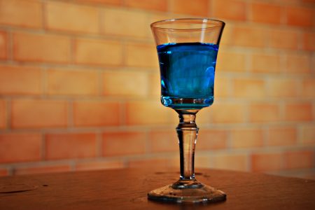 Blue Alcohol Drink