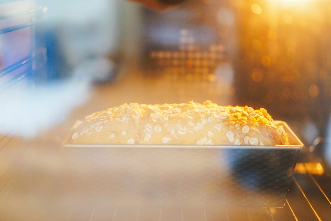 Free stock image of Bread Baking in Oven