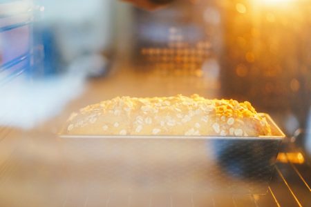 Bread Baking in Oven