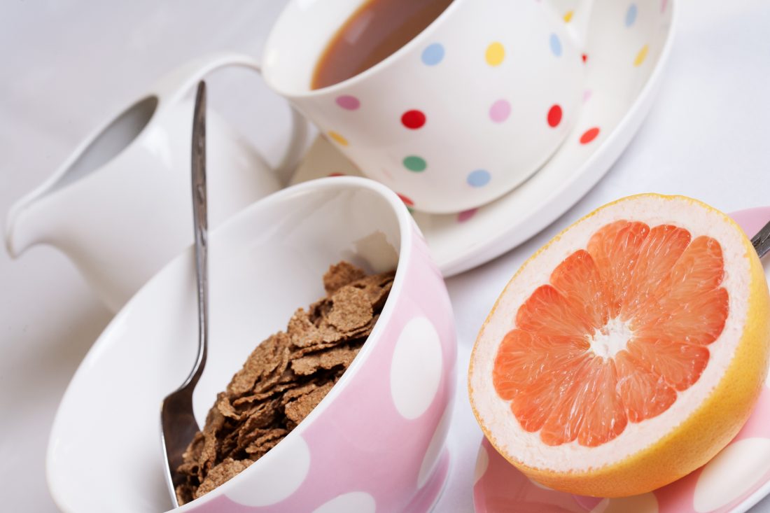 Free stock image of Breakfast Cereal & Grapefruit