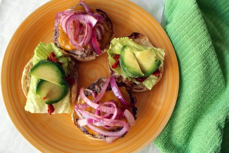 Burgers on Plate