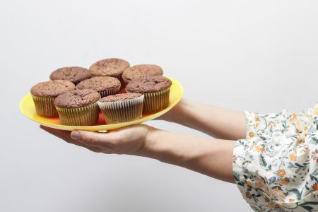 Woman Baking Cakes