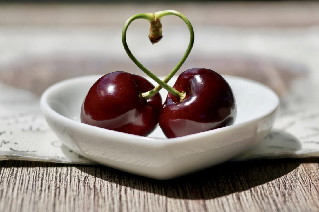 Free stock image of Pair of Cherries