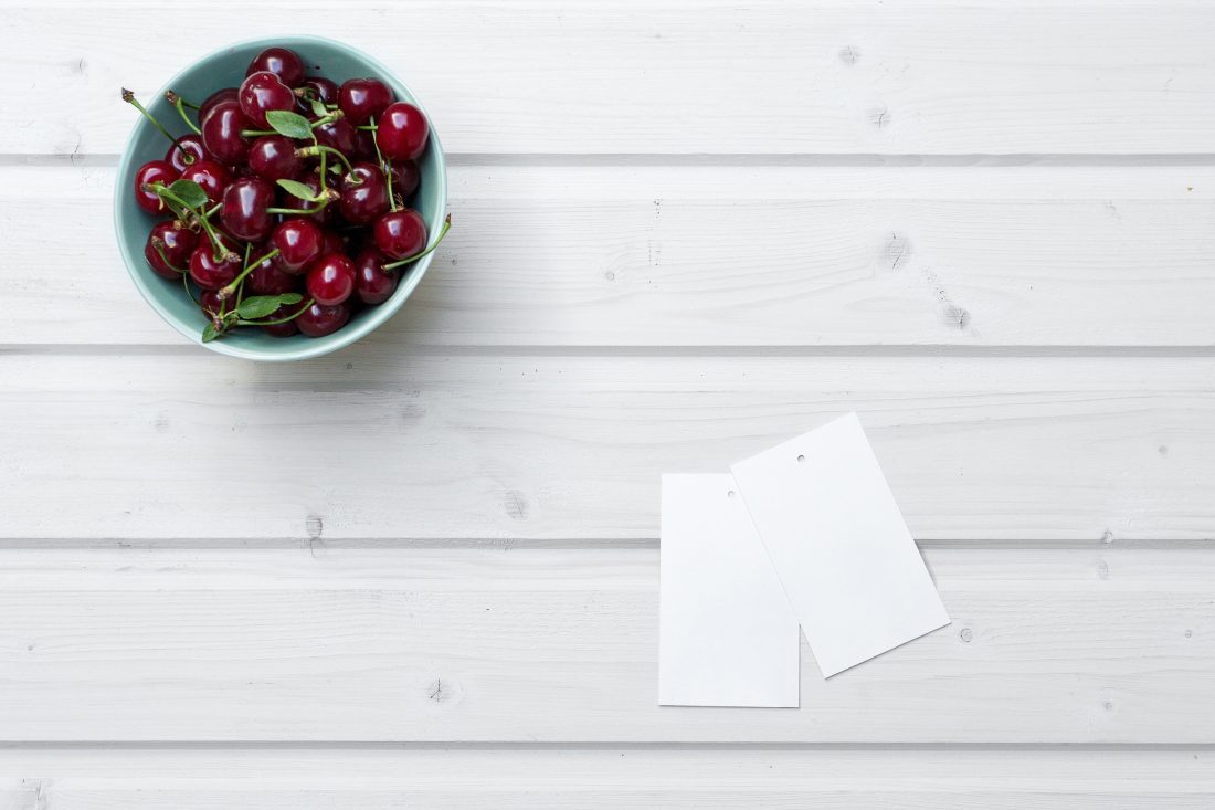 Free stock image of Cherries on Table