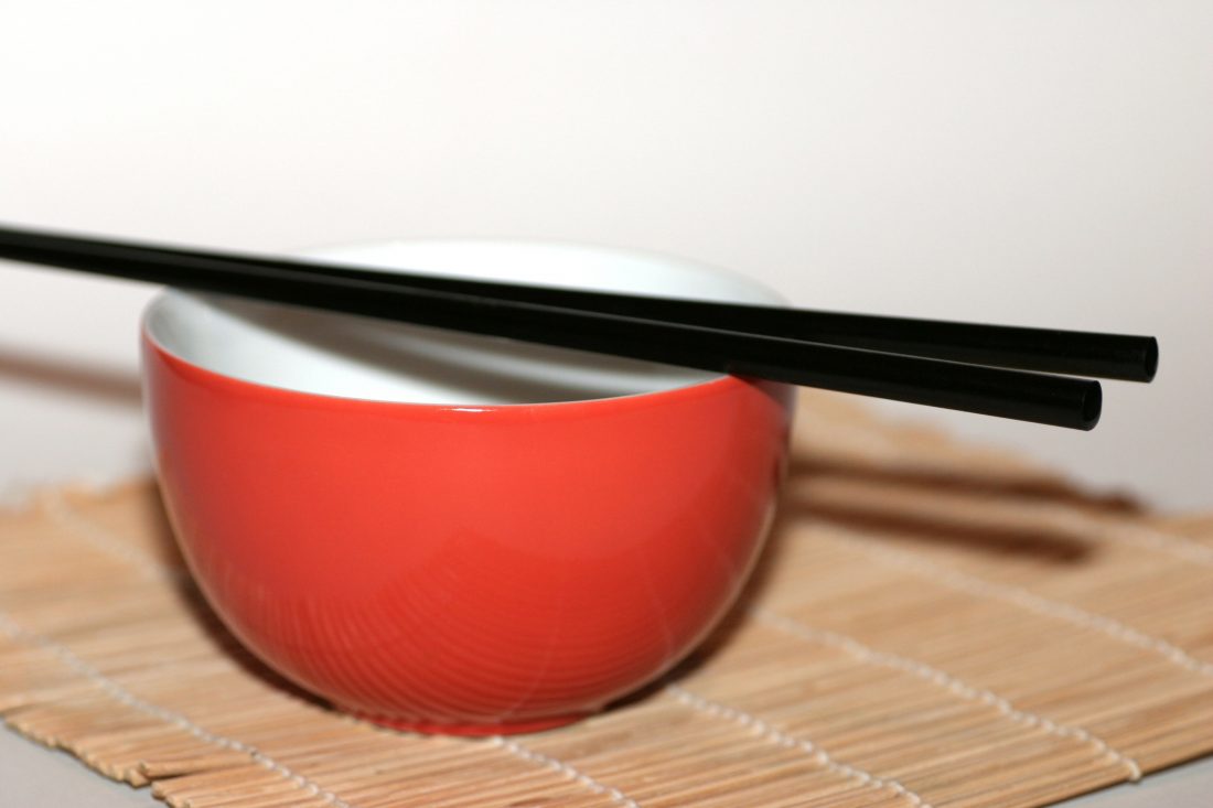 Free stock image of Chopsticks & Bowl