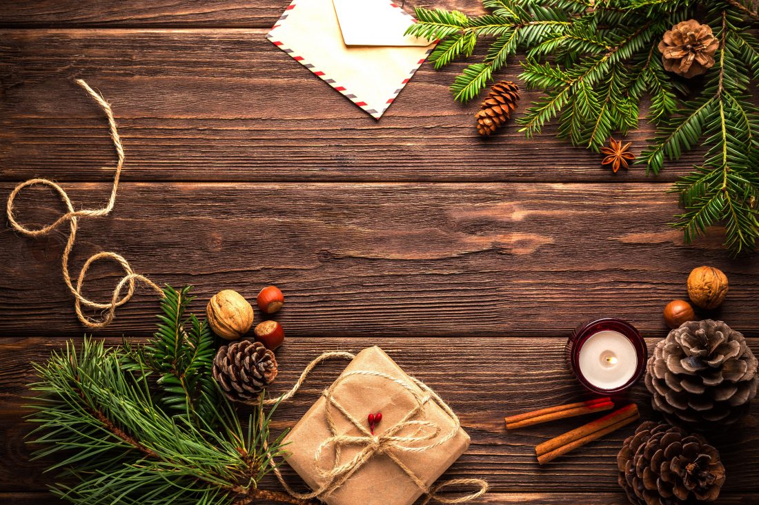 Free stock image of Christmas Table Background