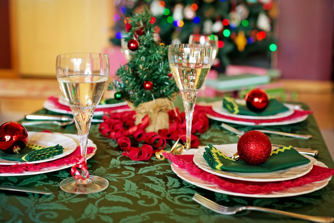 Free stock image of Christmas Table