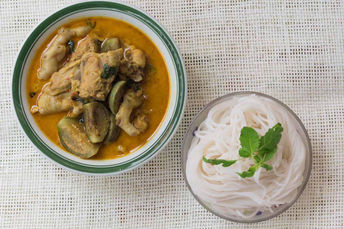 Free stock image of Green Chicken Curry