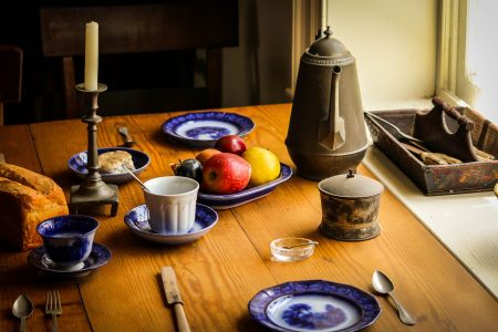 Vintage Dinner Table Still Life