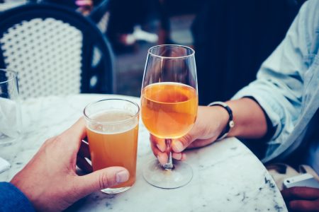 Couple Having Drinks