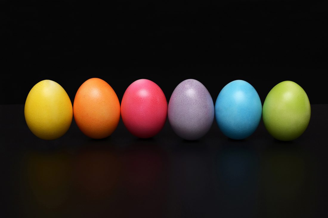 Free stock image of Easter Eggs Bright