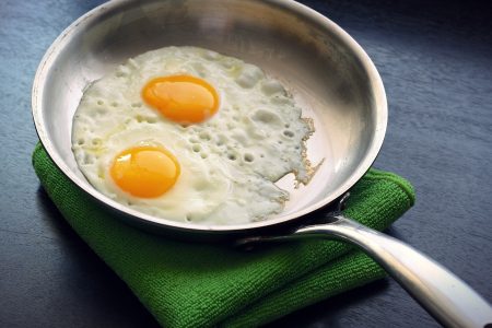 Fried Eggs in Pan