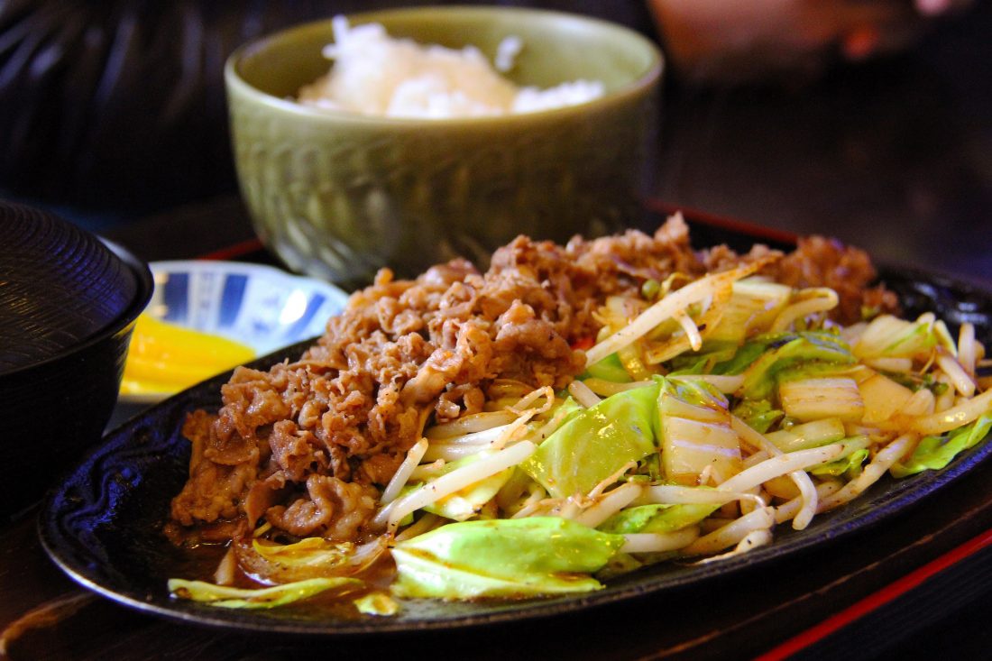 Free stock image of Fried Beef & Rice