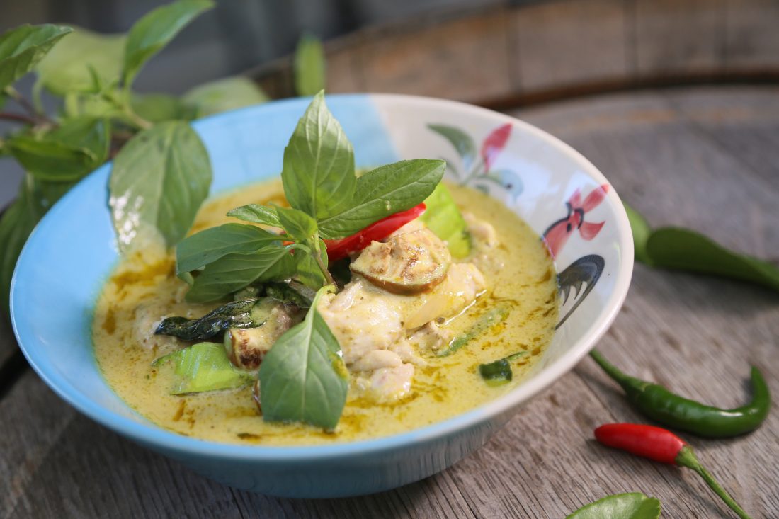 Free stock image of Green Thai Curry