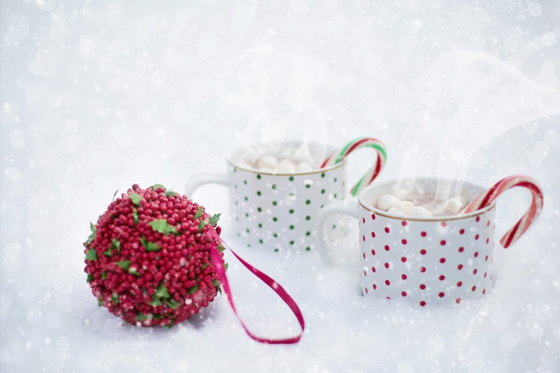 Free stock image of Christmas Hot Chocolate in Snow