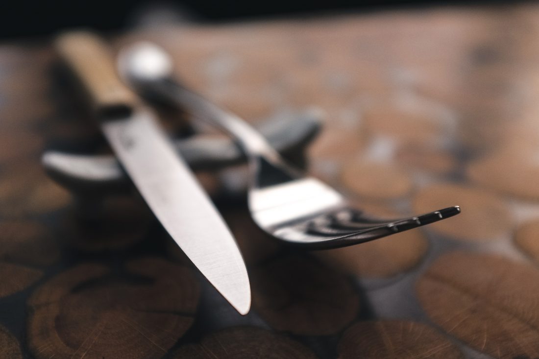 Free stock image of Knife & Fork on Table