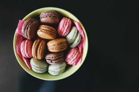 Macarons in Bowl