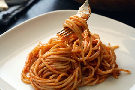 Spaghetti Pasta on Fork