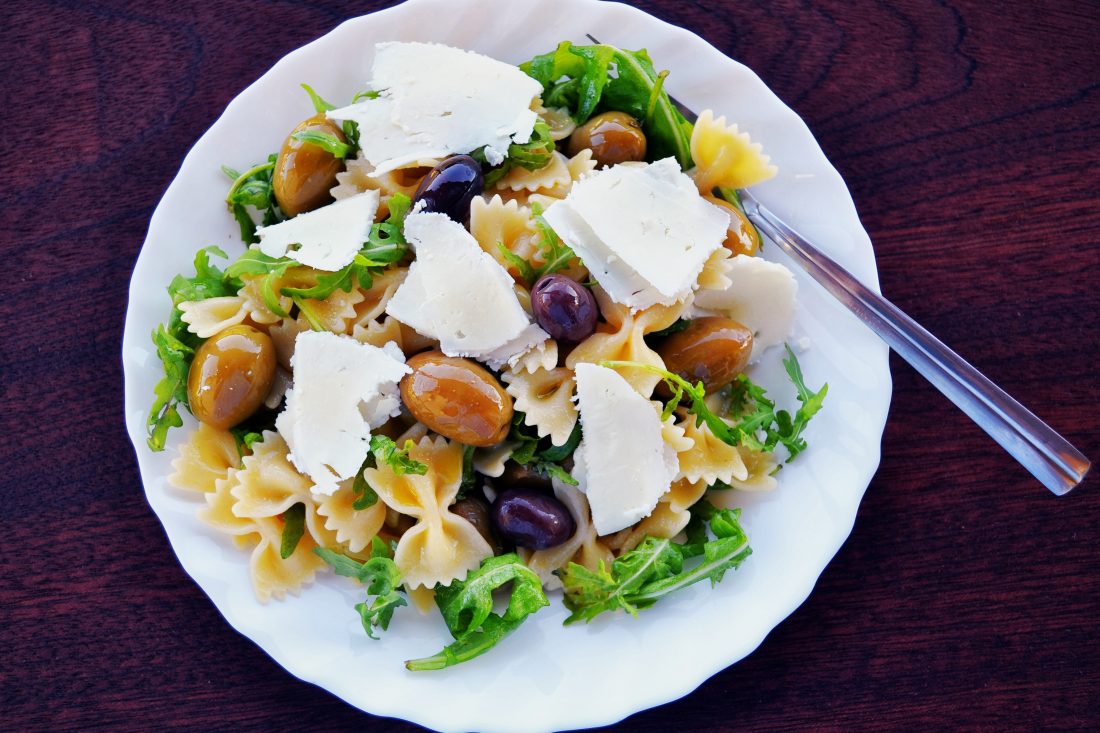 Free stock image of Feta Cheese Pasta Salad