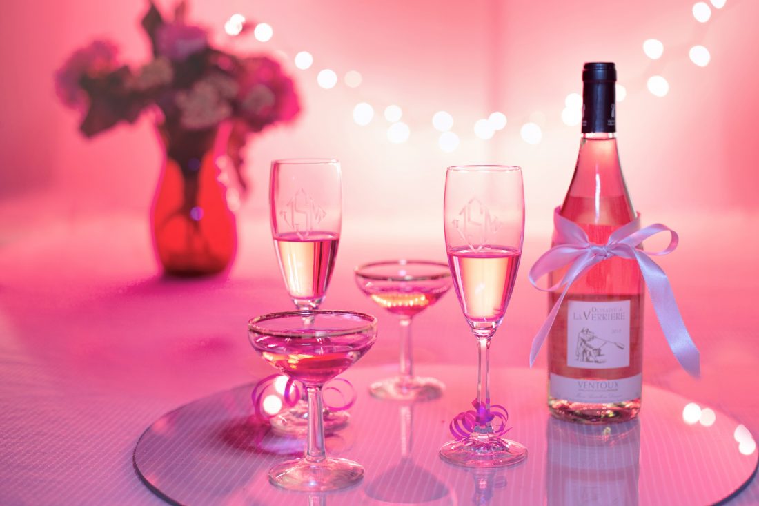 Free stock image of Pink Wine Champagne Drinks