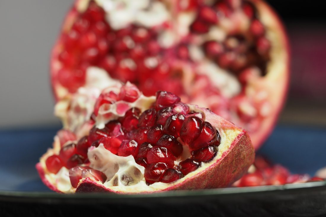 Free stock image of Pomegranate Half