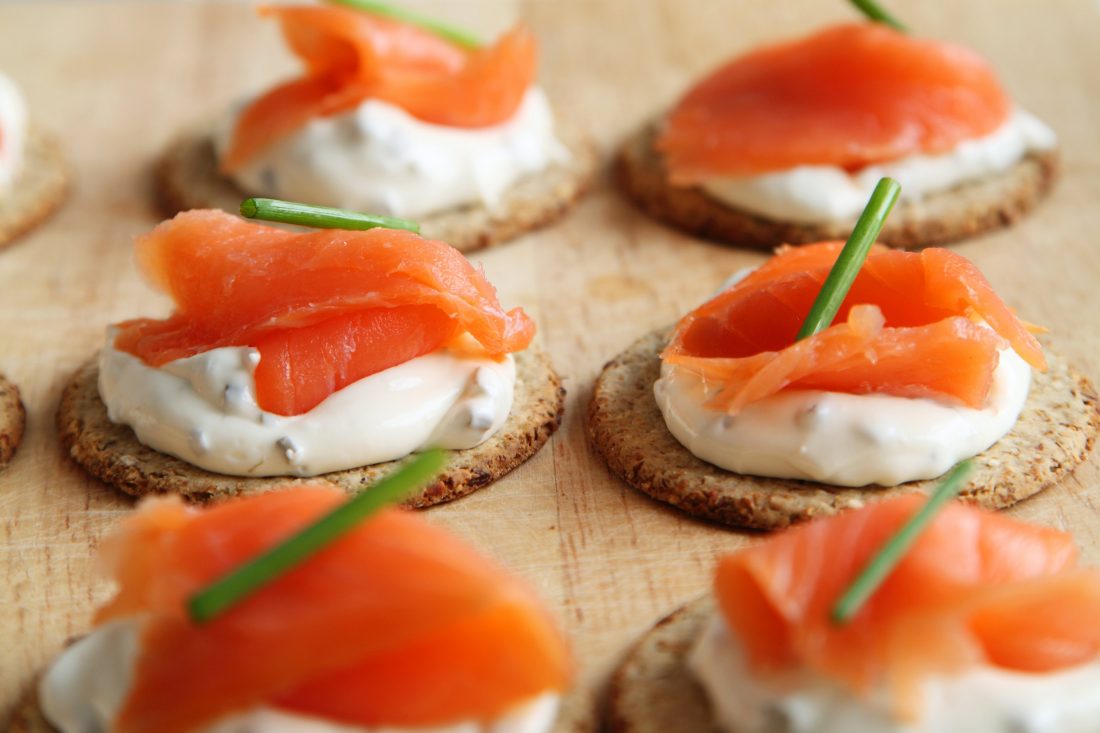 Free stock image of Salmon Canapes