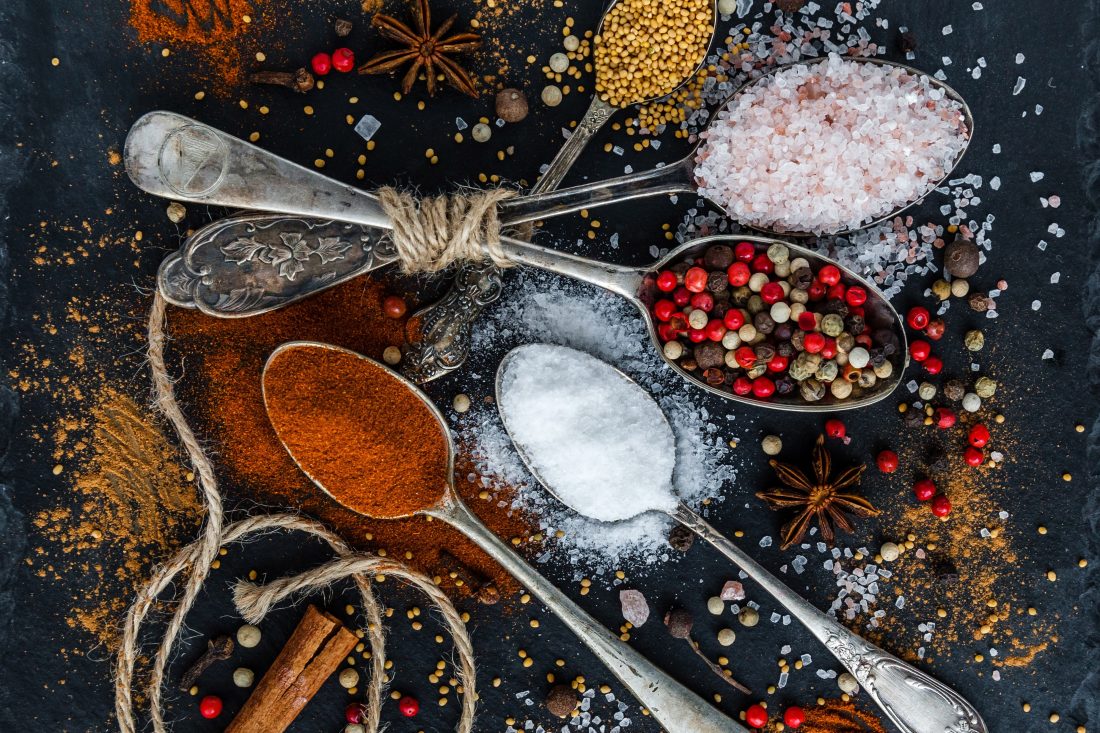 Free stock image of Spices on Spoons