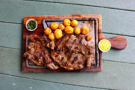 Beef Steak Dinner on Table