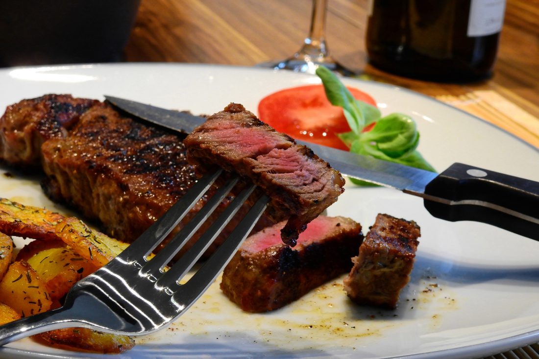 Free stock image of Eating Steak