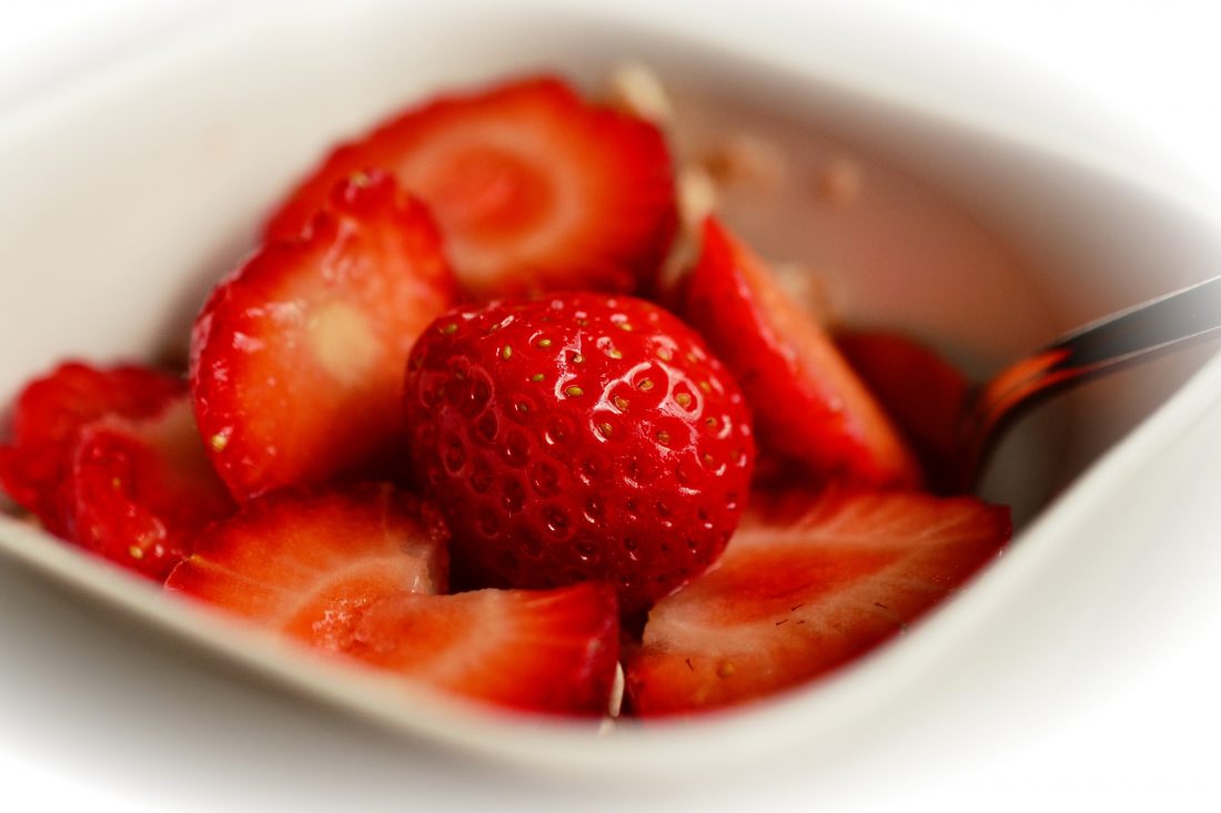 Free stock image of Strawberries Closeup