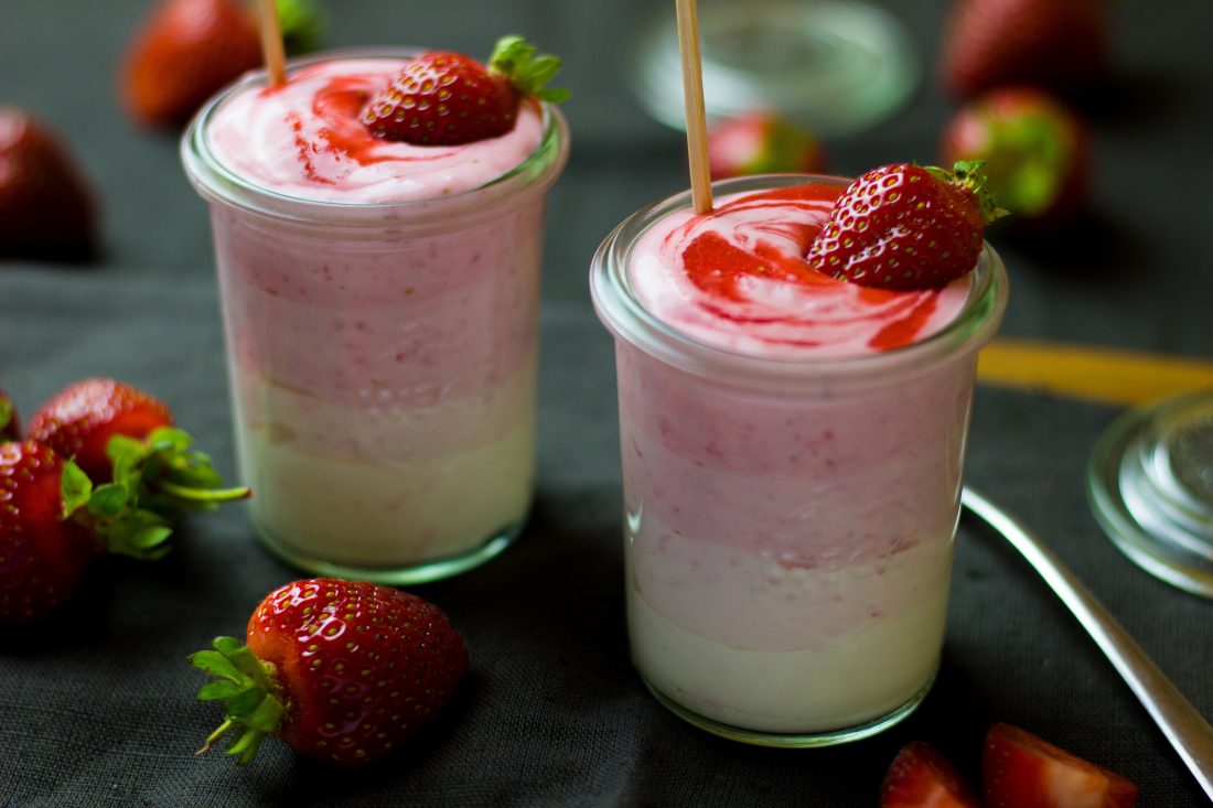 Free stock image of Strawberry Yogurt