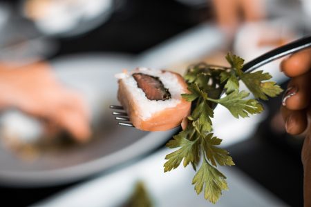 Sushi on Fork