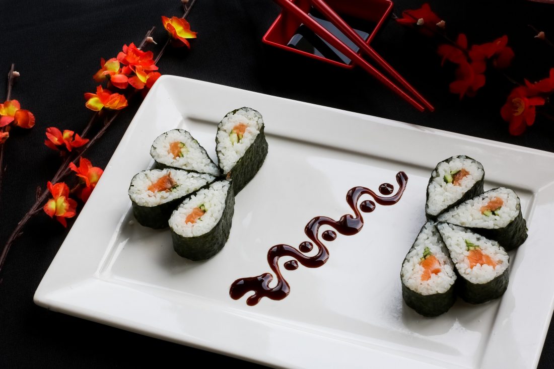 Free stock image of Sushi on Table