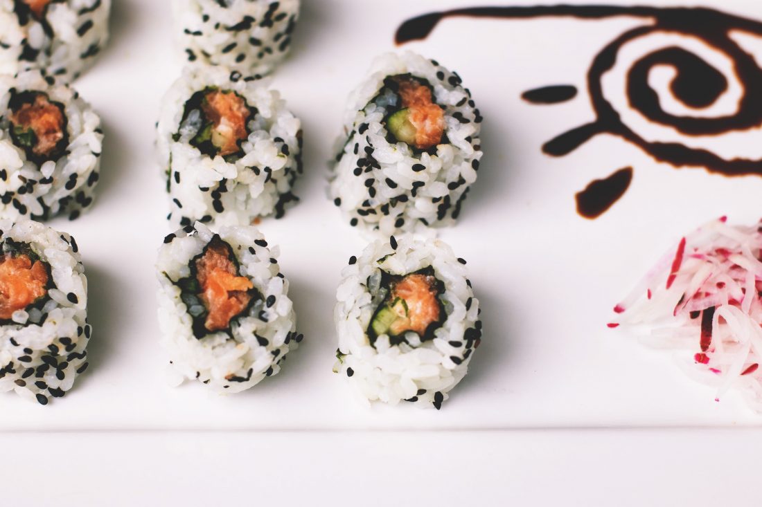 Free stock image of White Sushi