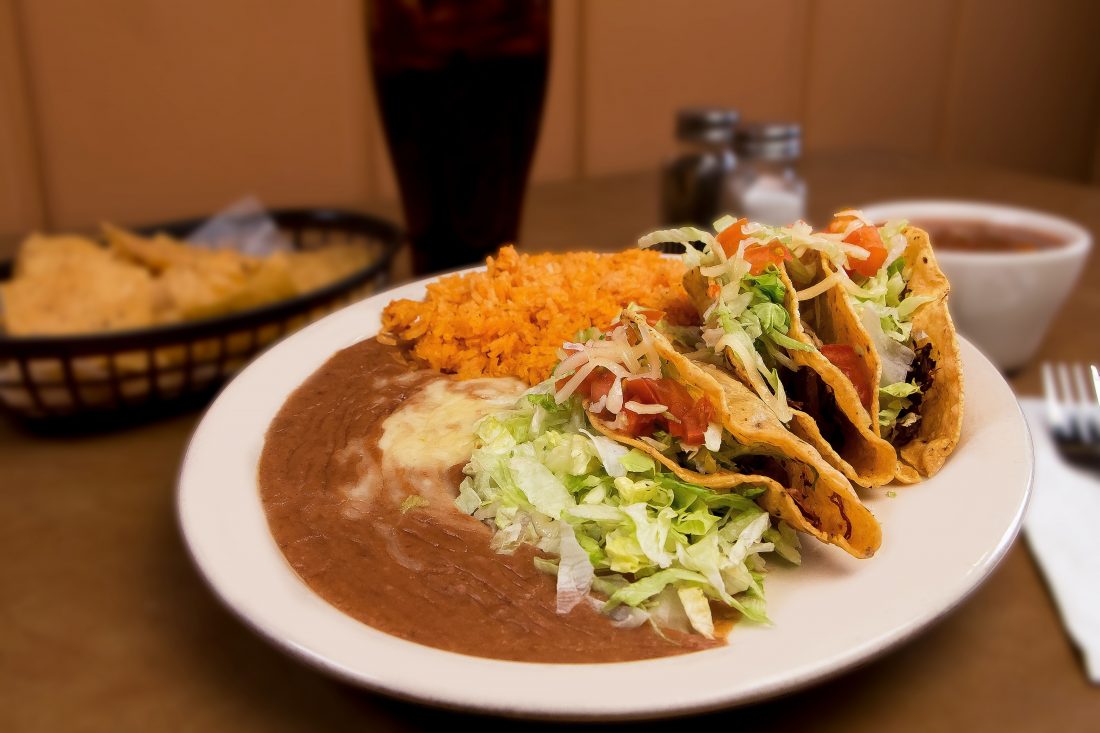 Free stock image of Mexican Tacos Meal